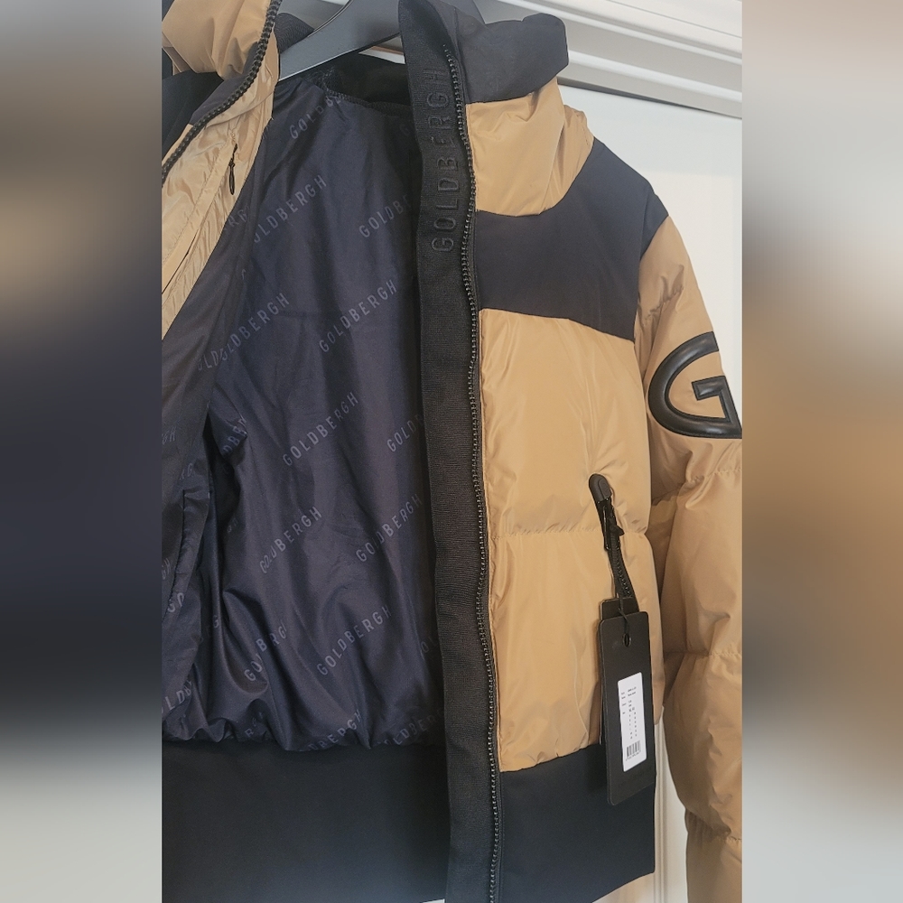 Goldbergh Reese Puffer Ski Jacket in  Latte - Picture 14 of 16
